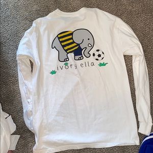 IVORY ELLA NEVER WORN! Soccer elephant long sleeve